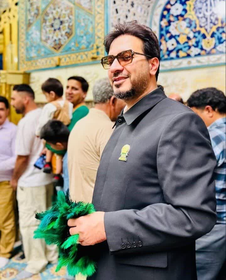 تیپ خادمی حامد شاکرنژاد داور برنامه حسینیه معلی +تصویر