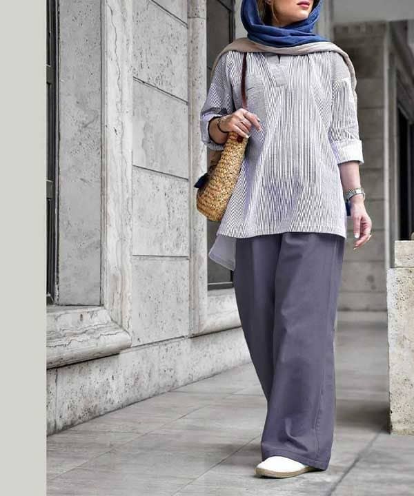  چگونه شلوار بگ را با مانتو ست کنیم؟