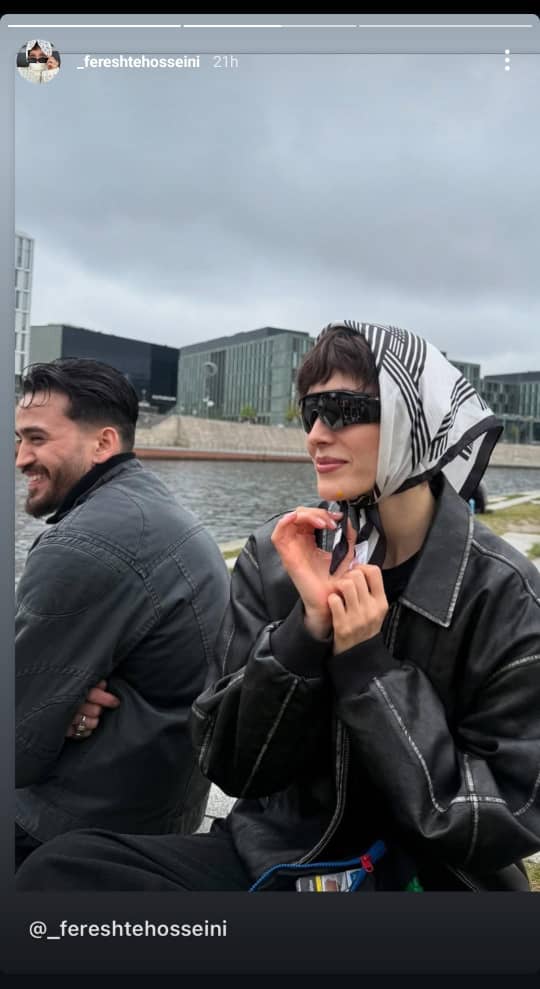 رونمایی فرشته حسینی از داداش خوش استایلش+ تصاویر