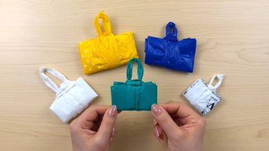 بهترین ترفند برای نگهداری کیسه های پلاستیک خرید+فیلم