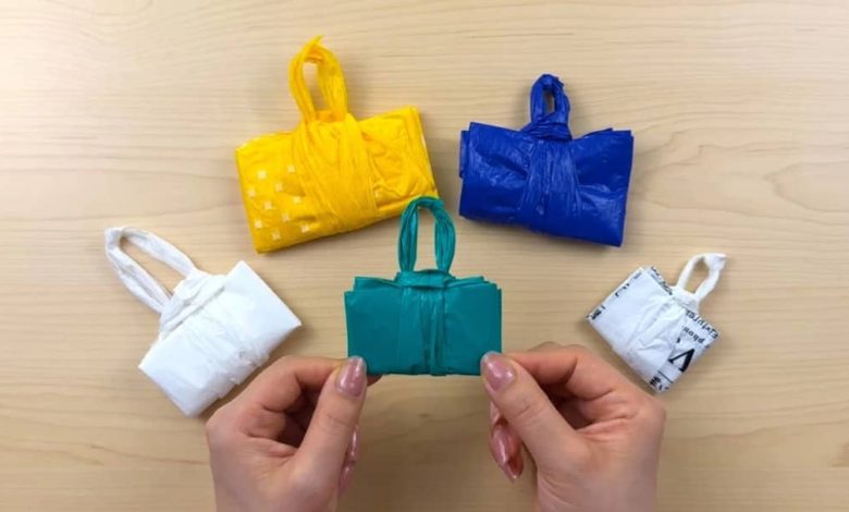 بهترین ترفند برای نگهداری کیسه های پلاستیک خرید+فیلم