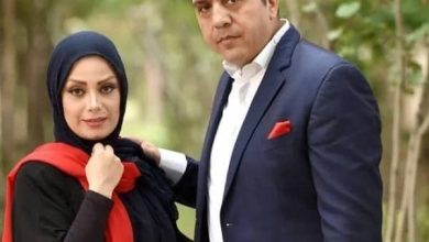 قاب دونفره از بوسه عاشقانه صبا راد و همسرش+تصویر