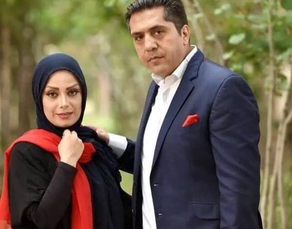 قاب دونفره از بوسه عاشقانه صبا راد و همسرش+تصویر