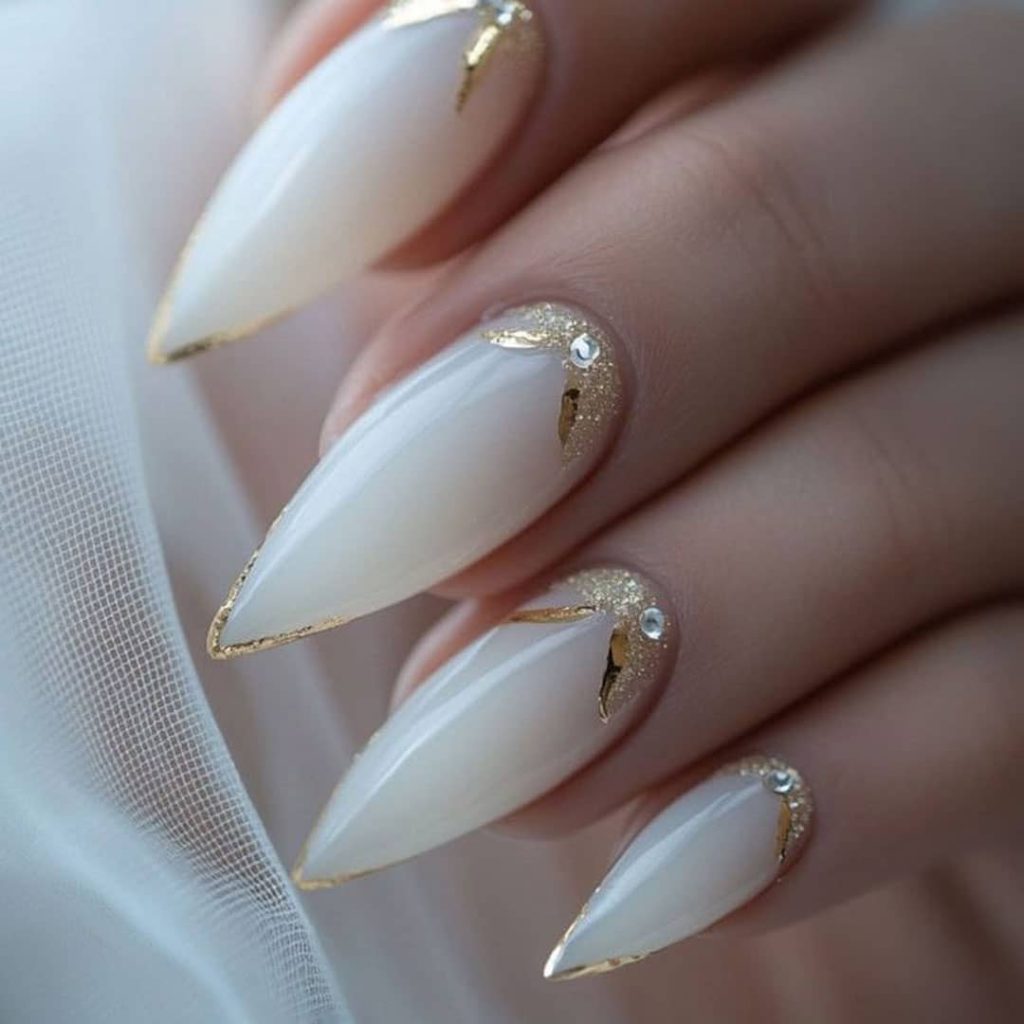 بهترین مدل های دیزاین ناخن عروس در سال 1404+تصویر