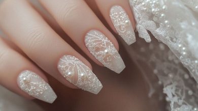 بهترین مدل های دیزاین ناخن عروس در سال 1404+تصویر