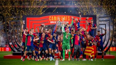 شادی +۱۸ سانسور شده فاتی بعد از برد بارسلونا+فیلم