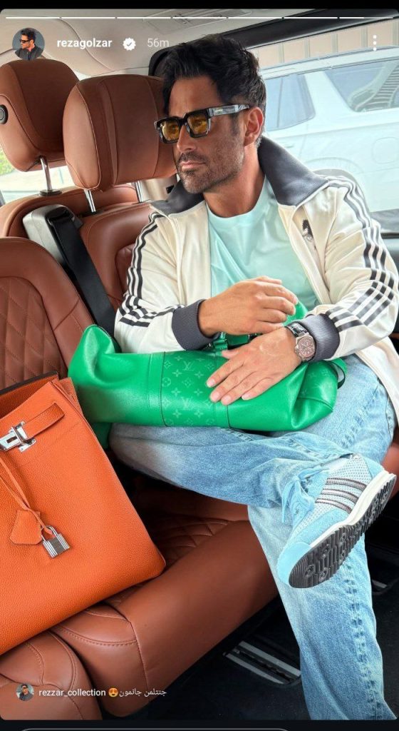 عکس سوپراستار ایرانی با کیف زنانه وایرال شد