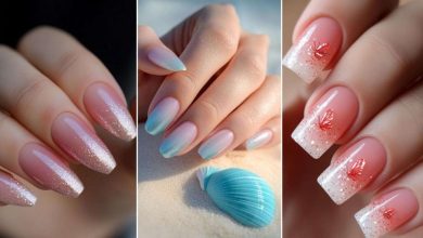 ۲۵ مدل ناخن آمبره جذاب و ترند ۲۰۲۵ برای عروس های باکلاس +تصویر