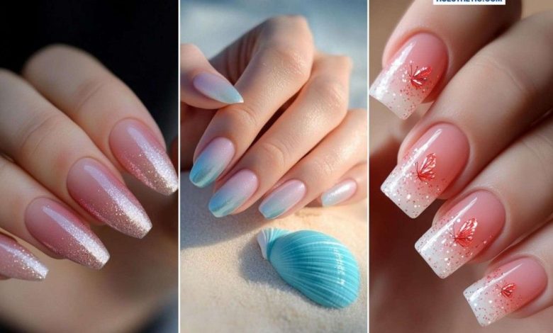 ۲۵ مدل ناخن آمبره جذاب و ترند ۲۰۲۵ برای عروس های باکلاس +تصویر