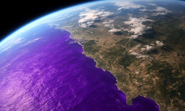 رنگ اقیانوس‌های زمین در آینده ممکن است بنفش شود