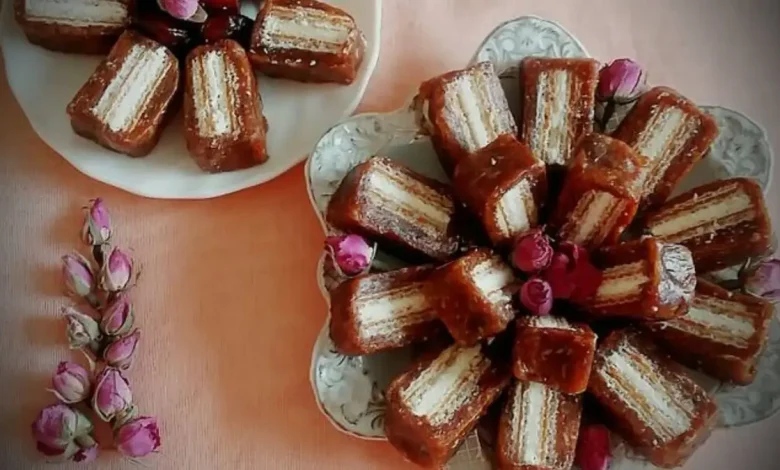 طرز تهیه خرما ویفری ، میان وعده مقوی