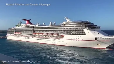 نبرد سنگین کشتی کروز با امواج پر قدرت+فیلم