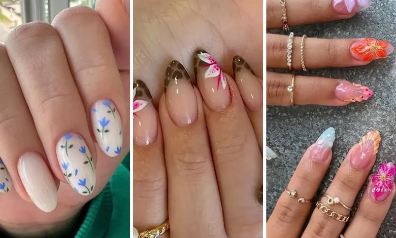 بهترین مدل‌های ناخن بهاری که دلتو می‌برن! +عکس