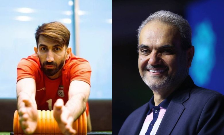 جواد خیابانی این بار مورد انتقاد بیرانوند قرارگرفت +فیلم