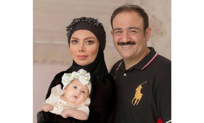 قاب خانوادگی و جدید مهران غفوریان به همراه همسر و دخترش+تصویر