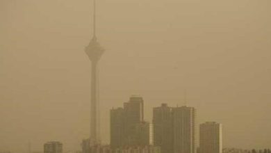 حرکت موج گرد و غبار شدید به سمت پایتخت