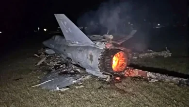 نخستین تصویر از لاشه جنگنده اف ۳۵ رژیم صهیونیستی در ایران