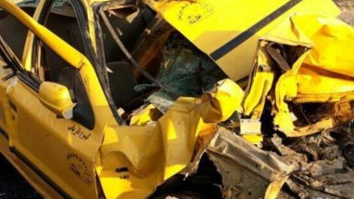 تاکسی‌های آسیب دیده