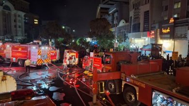 آتش سوزی گسترده در یک مجتمع تجاری مشهد+ فیلم